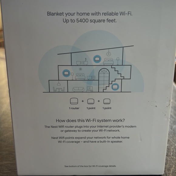 Google Nest wifi router and 2 points - Picture 5 of 6